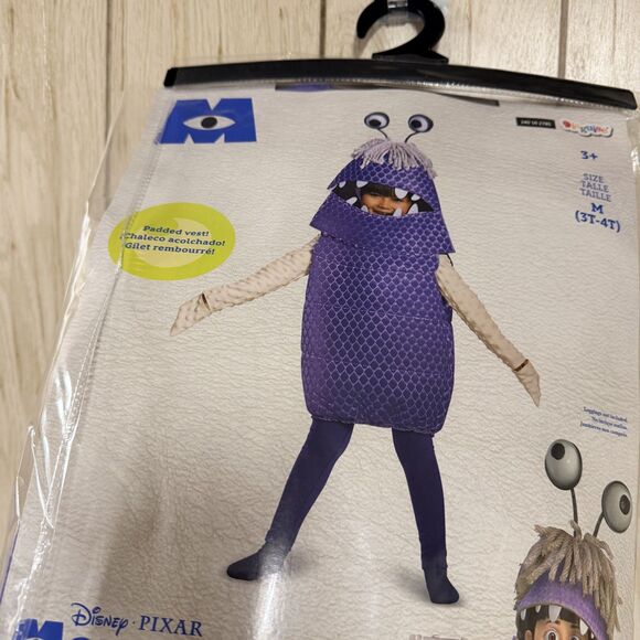 Disguise Girls' Monsters, Inc. Deluxe Boo Monster Tunic Costume - Size 3T-4T - Picture 3 of 3